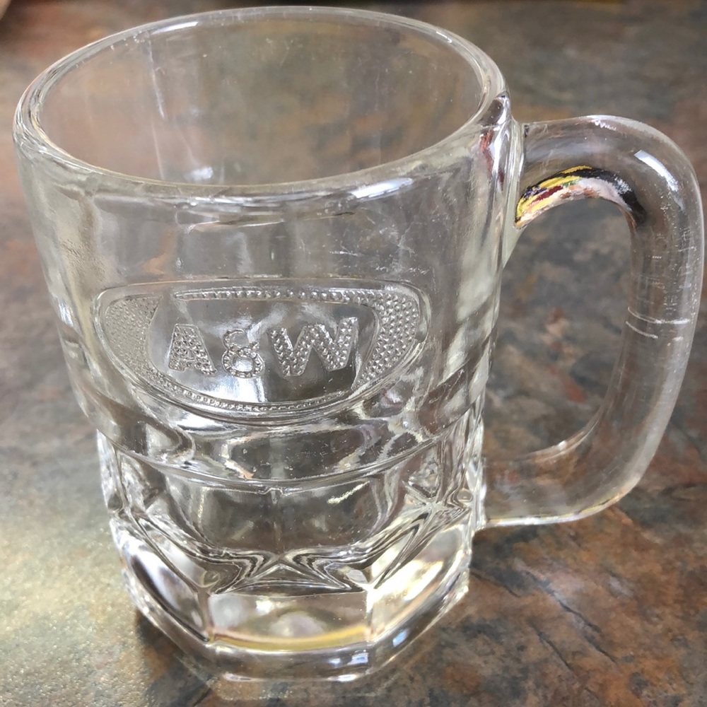 A&W vintage root beer glass mug